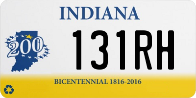 IN license plate 131RH
