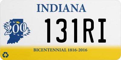 IN license plate 131RI