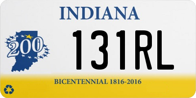IN license plate 131RL