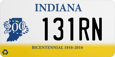 IN license plate 131RN