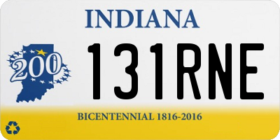 IN license plate 131RNE