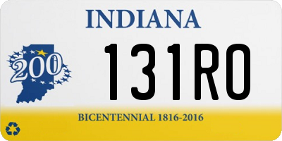 IN license plate 131RO