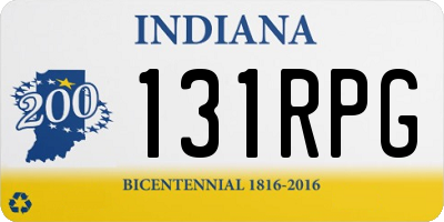 IN license plate 131RPG