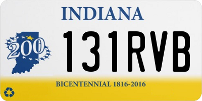 IN license plate 131RVB