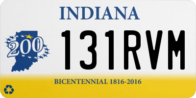 IN license plate 131RVM