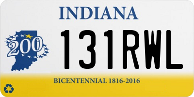 IN license plate 131RWL