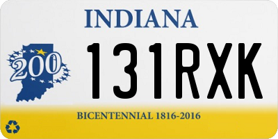 IN license plate 131RXK