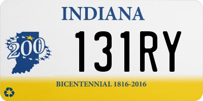 IN license plate 131RY