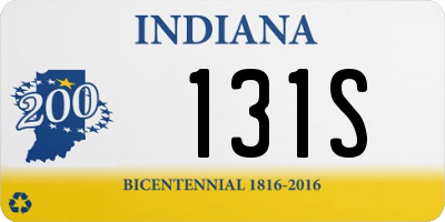 IN license plate 131S