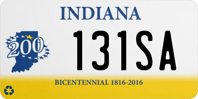 IN license plate 131SA