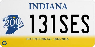 IN license plate 131SES