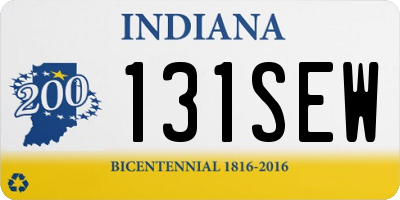IN license plate 131SEW