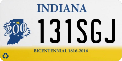 IN license plate 131SGJ