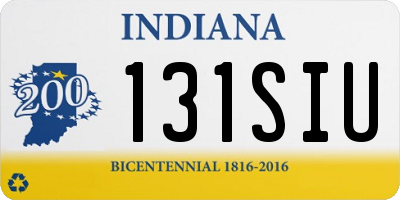 IN license plate 131SIU