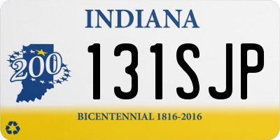 IN license plate 131SJP