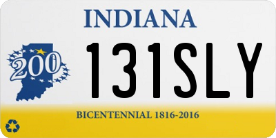 IN license plate 131SLY