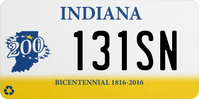 IN license plate 131SN