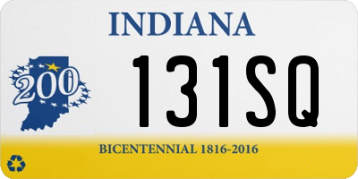 IN license plate 131SQ