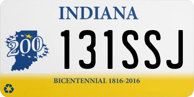 IN license plate 131SSJ