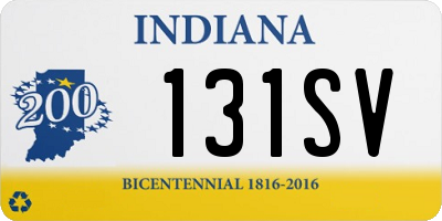 IN license plate 131SV