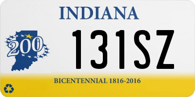 IN license plate 131SZ