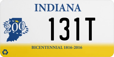 IN license plate 131T