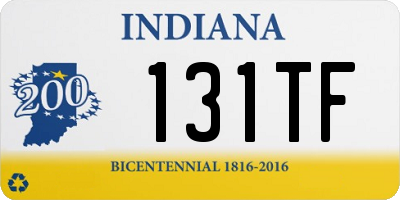 IN license plate 131TF