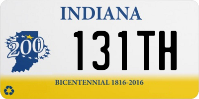 IN license plate 131TH