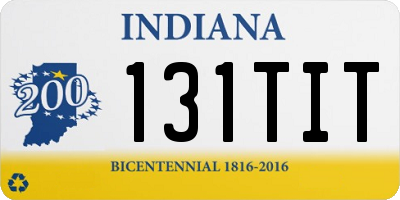 IN license plate 131TIT