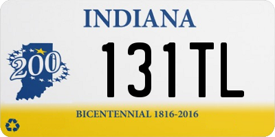 IN license plate 131TL