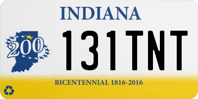 IN license plate 131TNT
