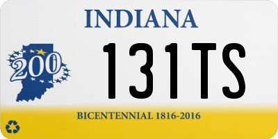 IN license plate 131TS