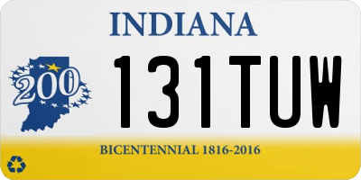IN license plate 131TUW