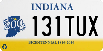 IN license plate 131TUX