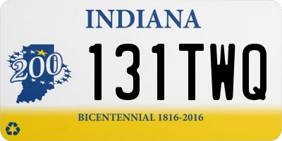 IN license plate 131TWQ