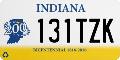IN license plate 131TZK
