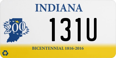 IN license plate 131U