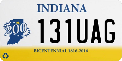 IN license plate 131UAG