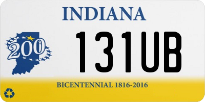 IN license plate 131UB