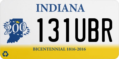 IN license plate 131UBR