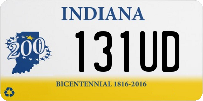 IN license plate 131UD
