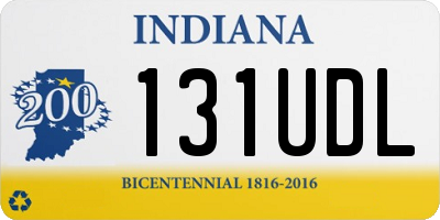 IN license plate 131UDL