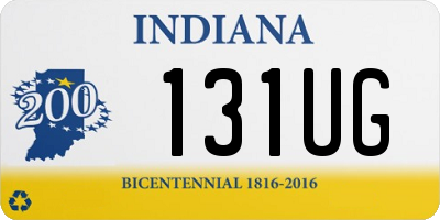 IN license plate 131UG