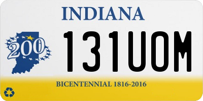 IN license plate 131UOM
