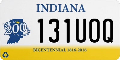 IN license plate 131UOQ