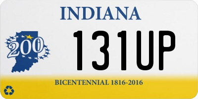 IN license plate 131UP
