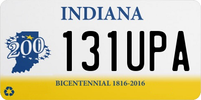 IN license plate 131UPA