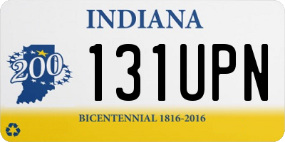 IN license plate 131UPN