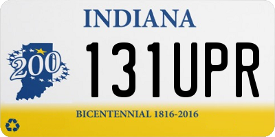 IN license plate 131UPR