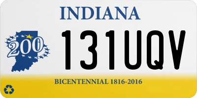 IN license plate 131UQV